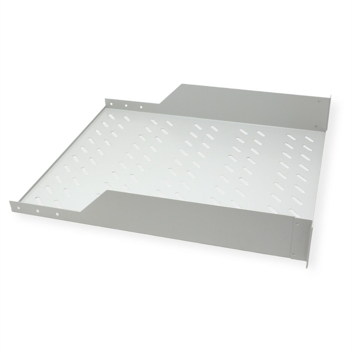 ROLINE 19-Zoll Fachboden 2 HE 550 T, 25kg Tragkraft grau