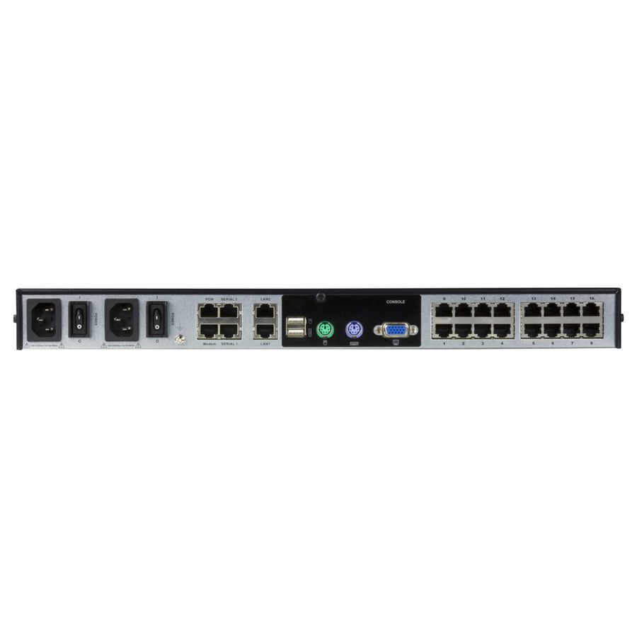 ATEN KN1116VA Commutateur KVM sur IP Cat 5, 16 ports, 1 local /1 distant, support virtuel