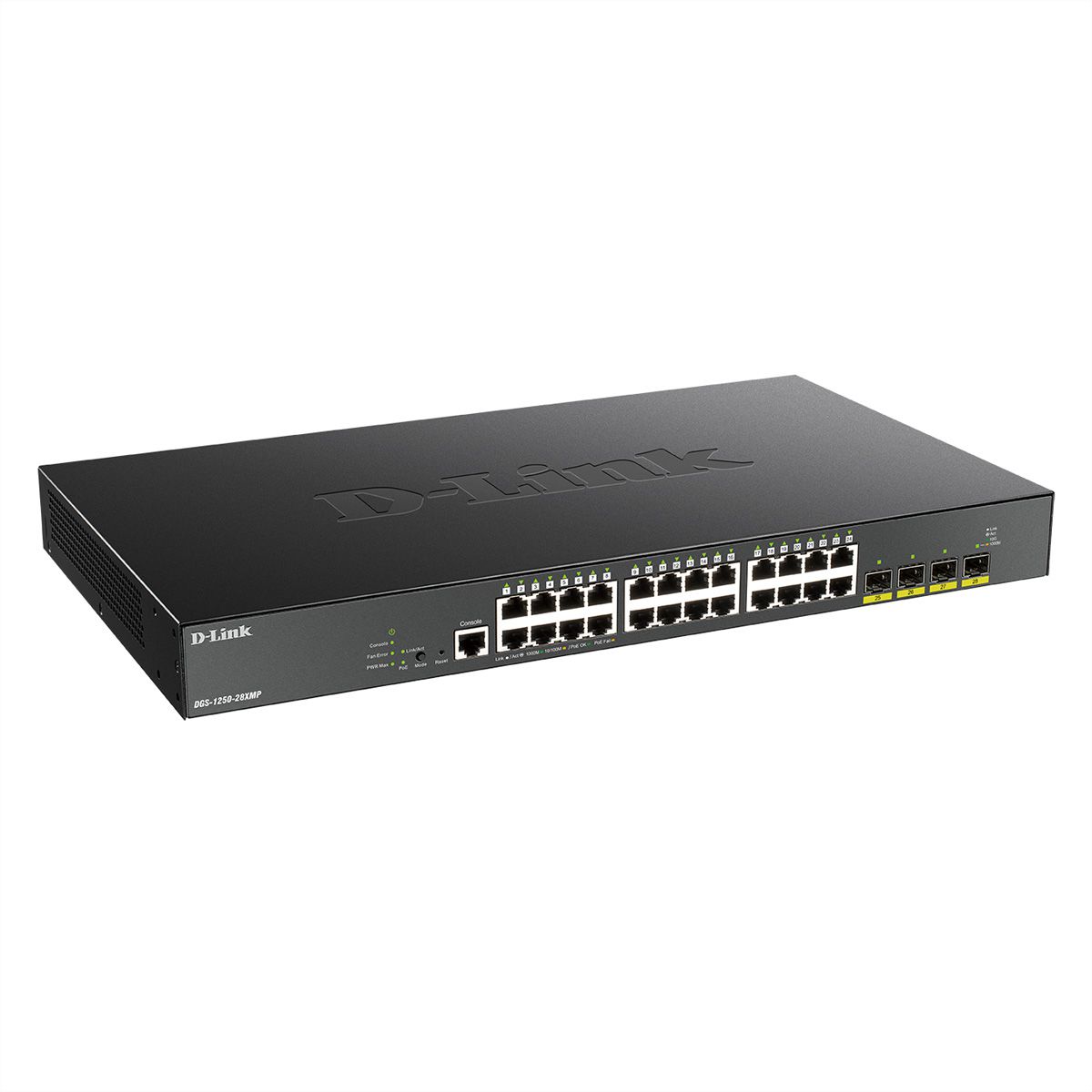 D-Link DGS-1250-28XMP Gigabit Switch PoE 28-Port Smart Managed PoE+ 4x 10G