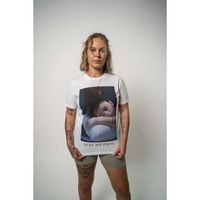 Kurz auf Stop Shirt weiss (Unisex), XS