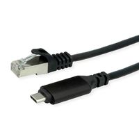 ROLINE Câble convertisseur USB-C - Gigabit Ethernet, noir, 1 m