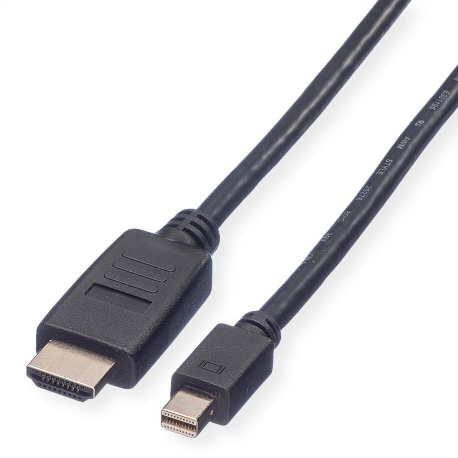 VALUE Mini DisplayPort Kabel, Mini DP-HDTV, ST/ST, schwarz, 4,5 m