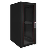 ROLINE 19" Baie réseau Basic 26U, 600x800 LxP Porte verre noir