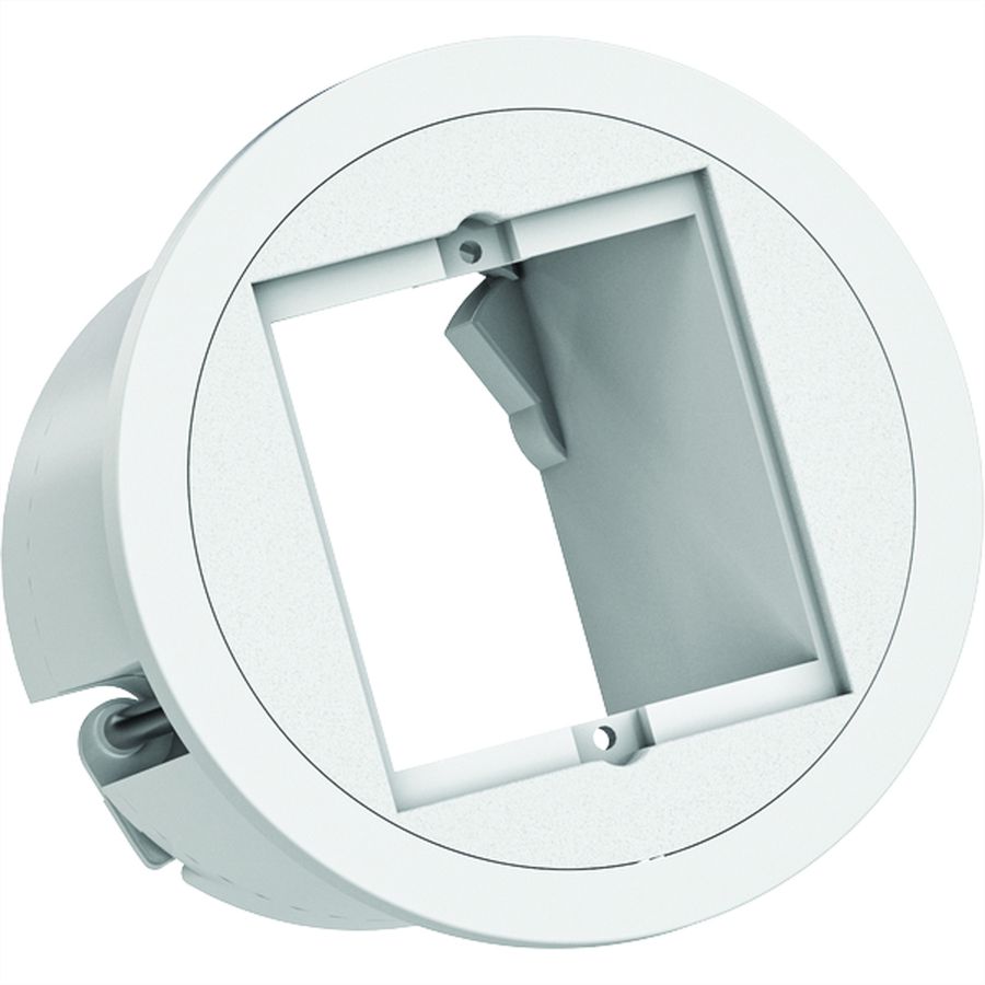 BACHMANN PIX 1xCM RAL9010 Anneau décoratif aspect inox