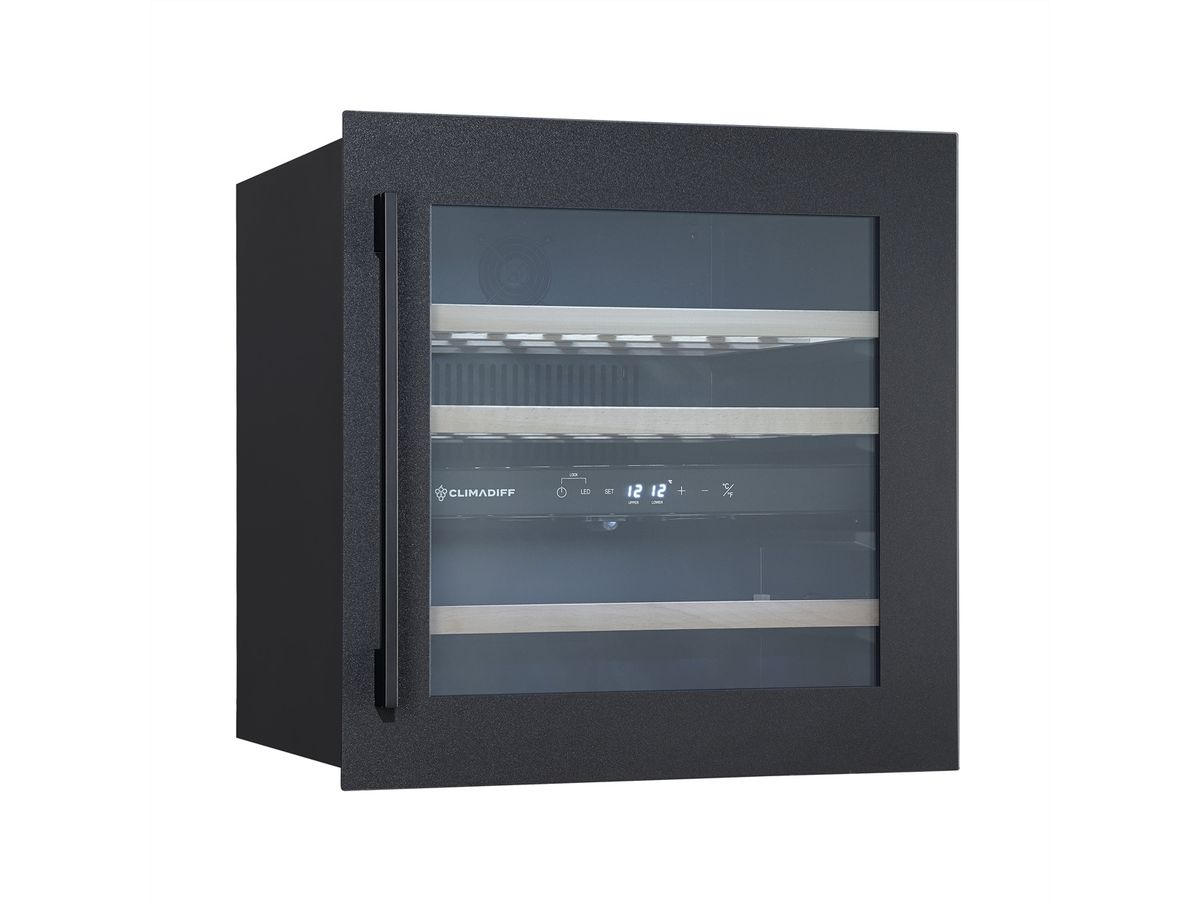 Climadiff Weinkühlschrank CBI36DBM, Unterbau, 2 Zonen, 36 Flaschen