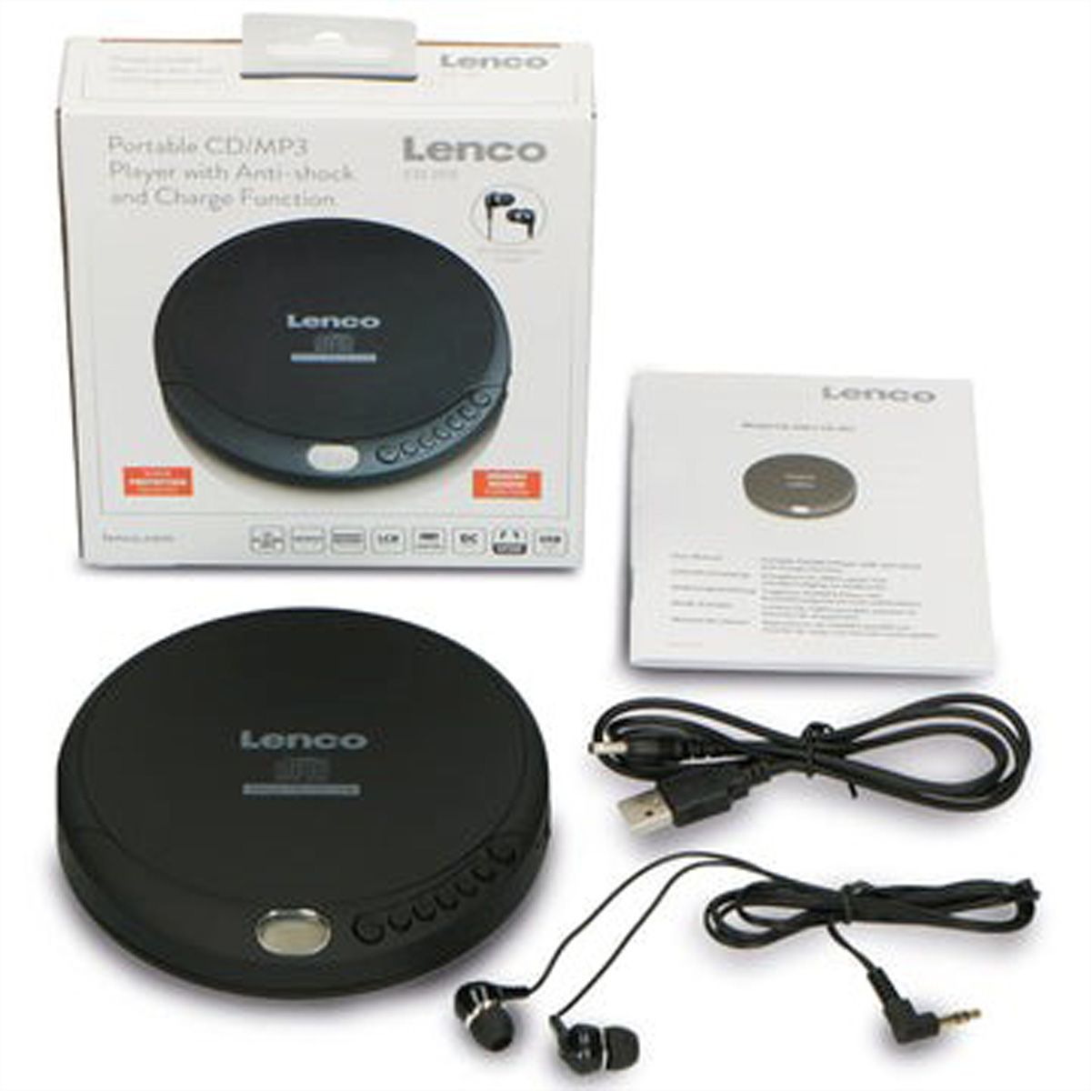 Lenco portabler CD/MP3 Player CD-200