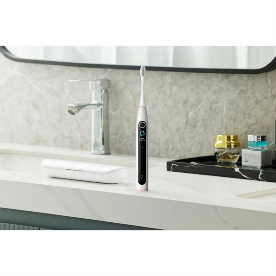 Oclean X Lite Set Schallzahnbürste Grau, 72’000 Bewegungen/min, Smart Screen, 40 Tage Akku