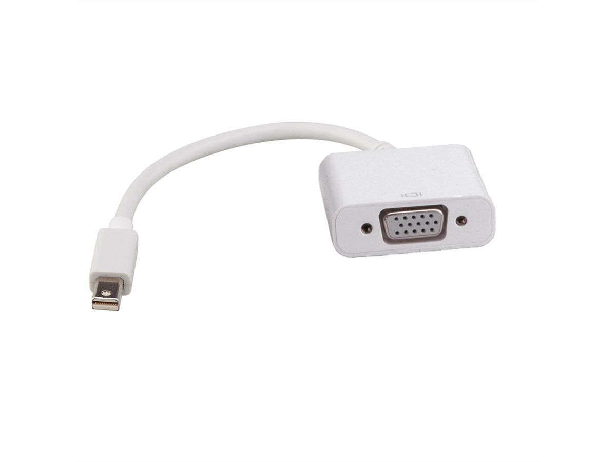 ROLINE Adaptateur Mini DisplayPort-VGA, MiniDP M - VGA F