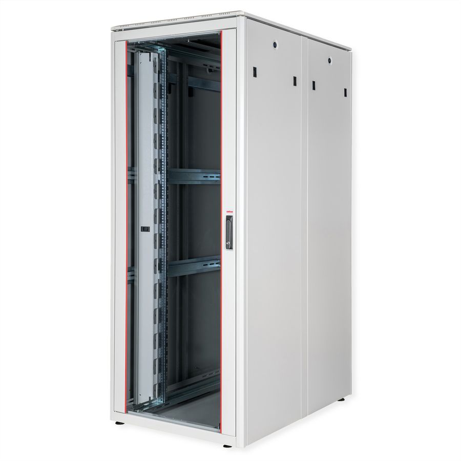 ROLINE 19-Zoll Netzwerkschrank Pro 42 HE, 800x1200 BxT Glastür grau
