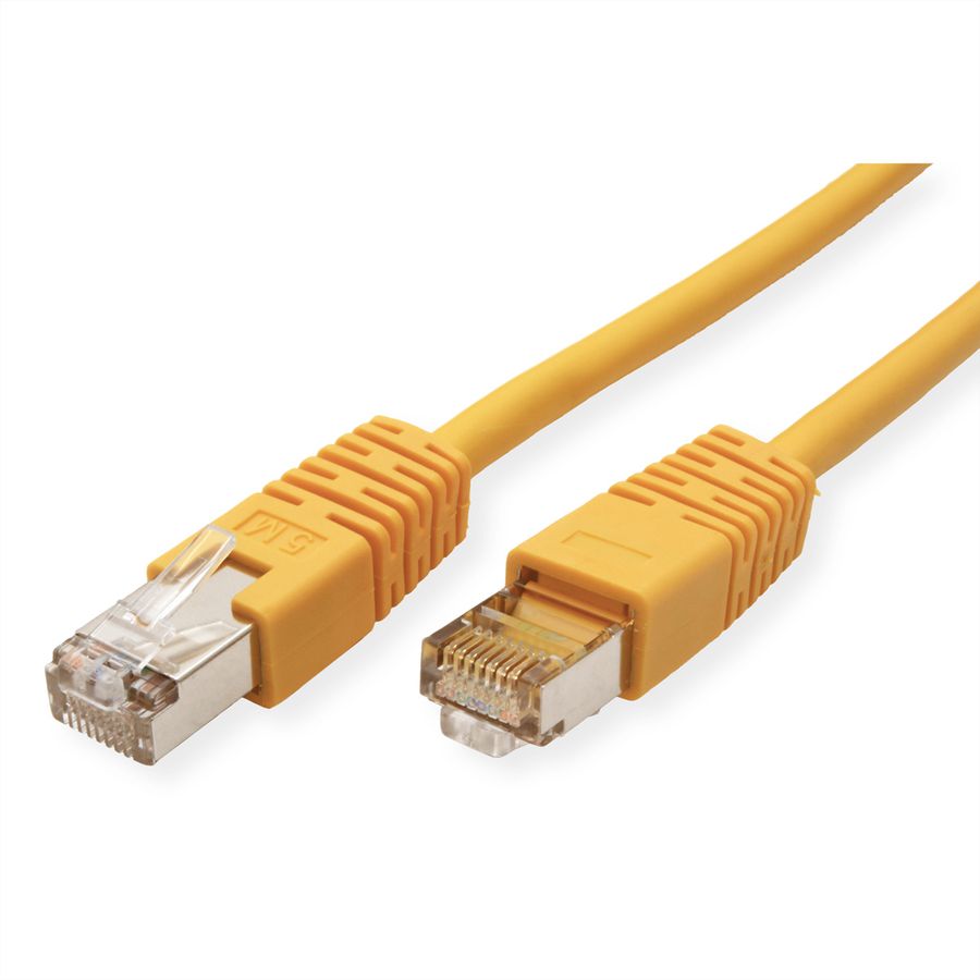 ROLINE Patchkabel Cat.5e (Class D) SF/UTP, gelb, 5 m