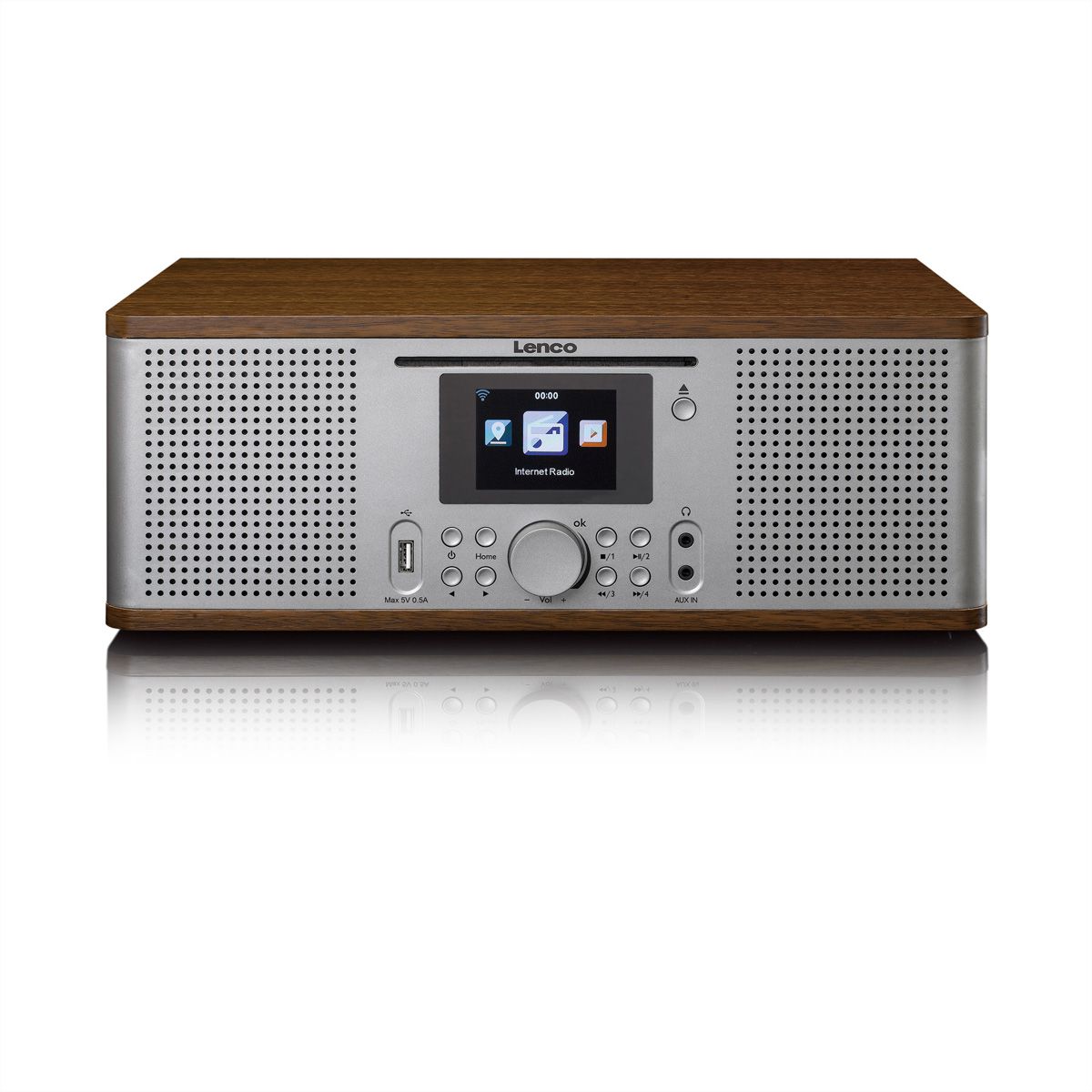 Lenco DIR-270 DAB+ Radio, walnuss