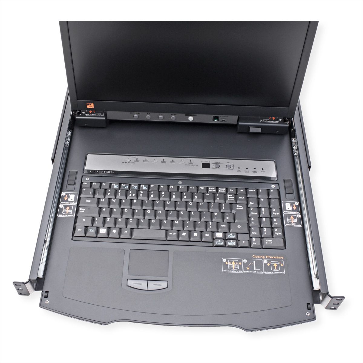 ATEN KL1508AiN 48cm LCD IP-KVM 8-Port GB, UK-Layout