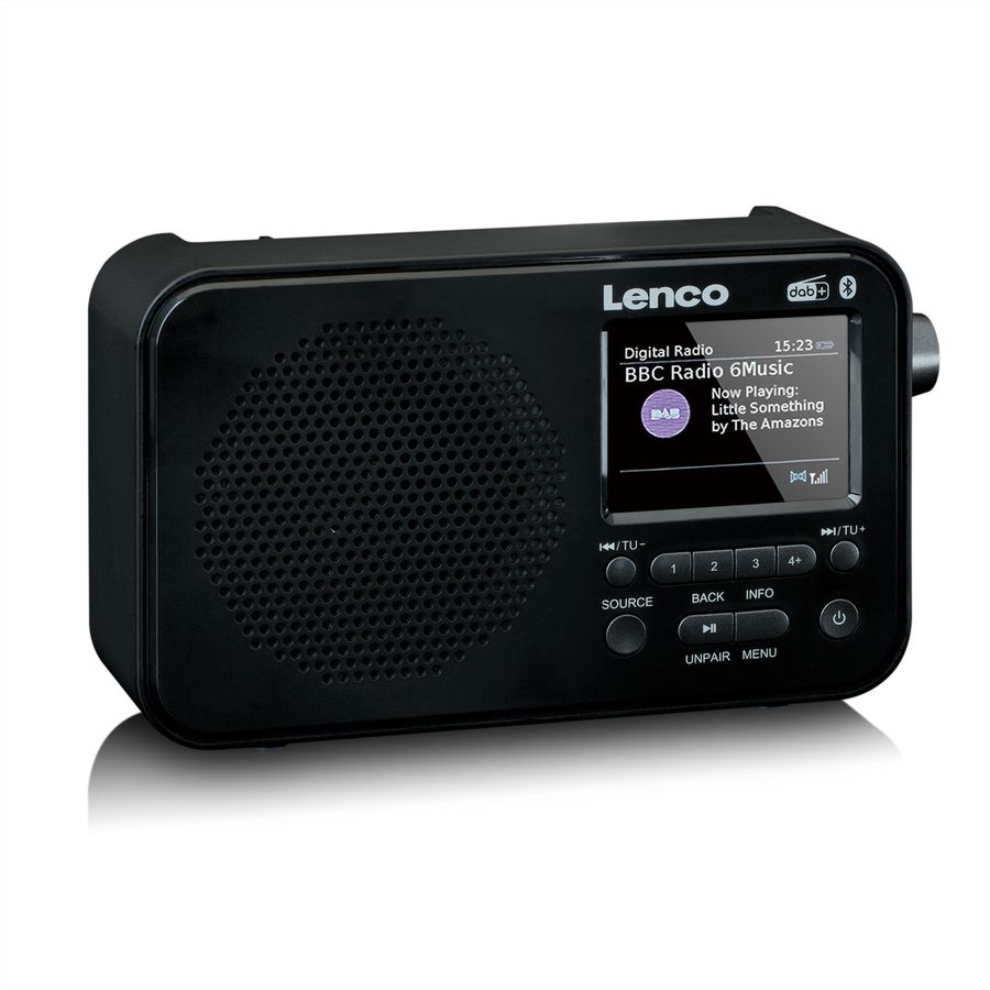 Lenco DAB+ Radio PDR-036BK, noir