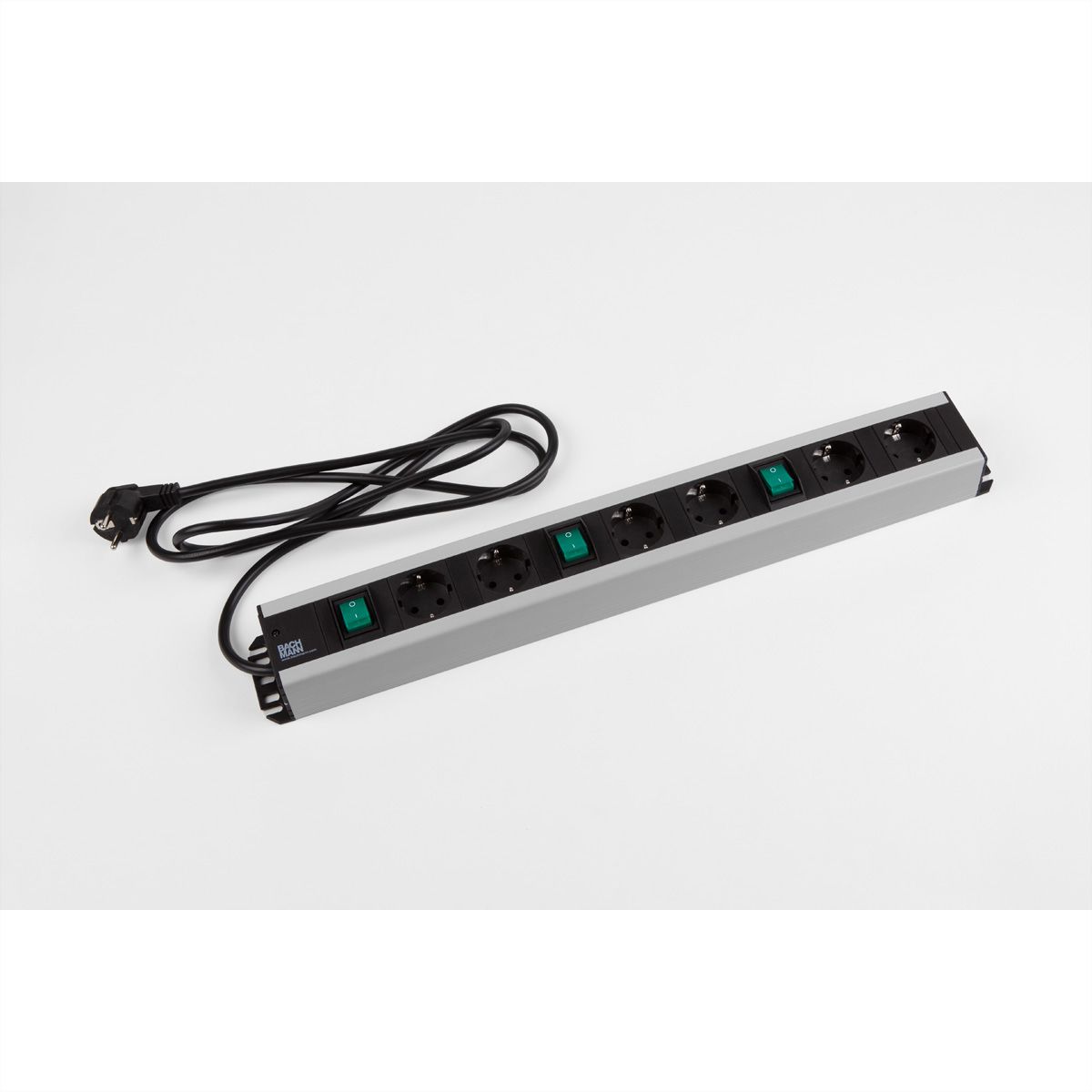 BACHMANN Handwerkerleiste 6x Schutzkontakt 3x Schalter, 2 m