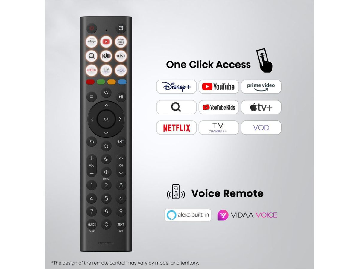 Hisense TV 43A7DS 43", QLED 4K, 60Hz, 300 Nits