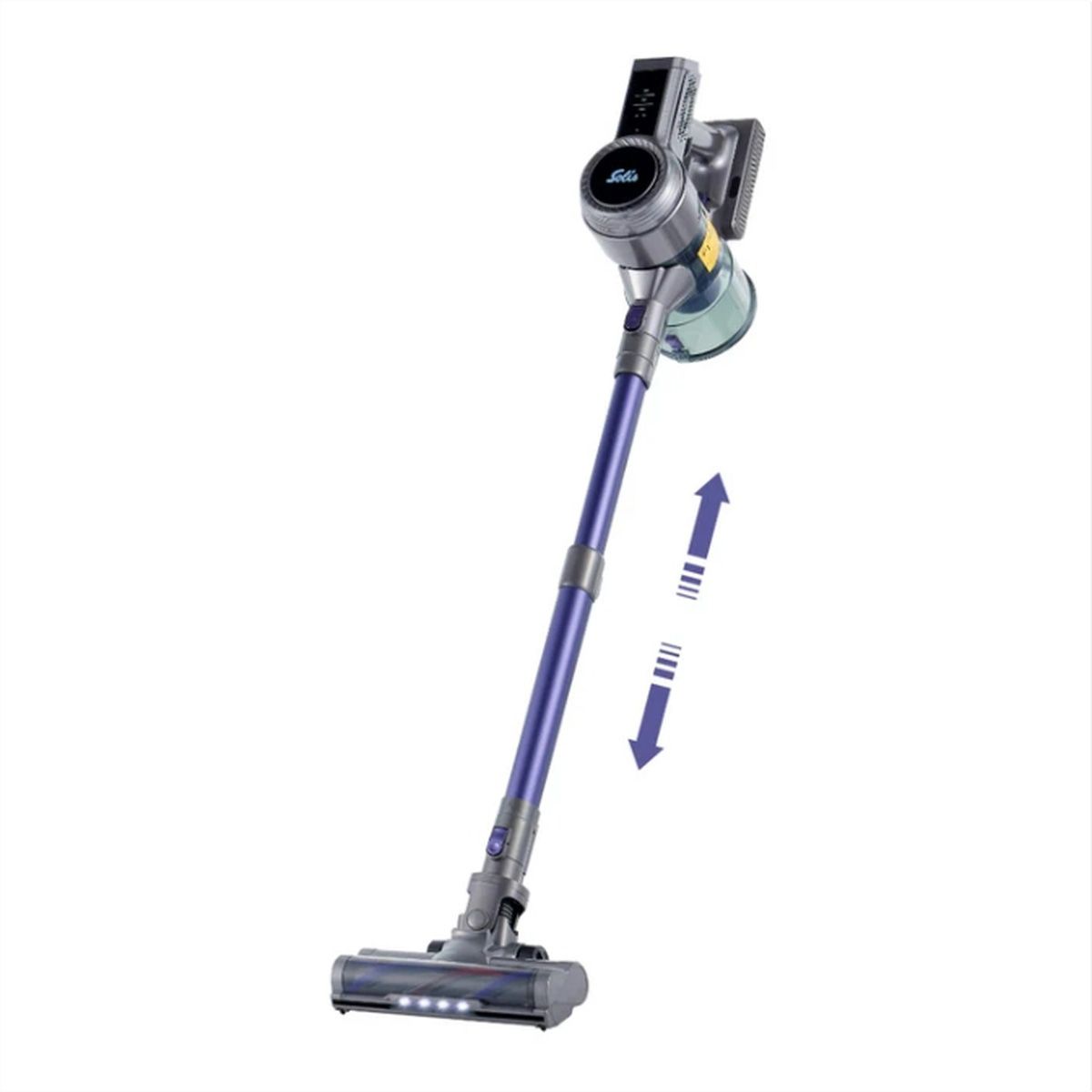 Solis Flexi Vac Cleaner 350, aspirateur sans fil, 350 W, Li-Ion, , gris/violet