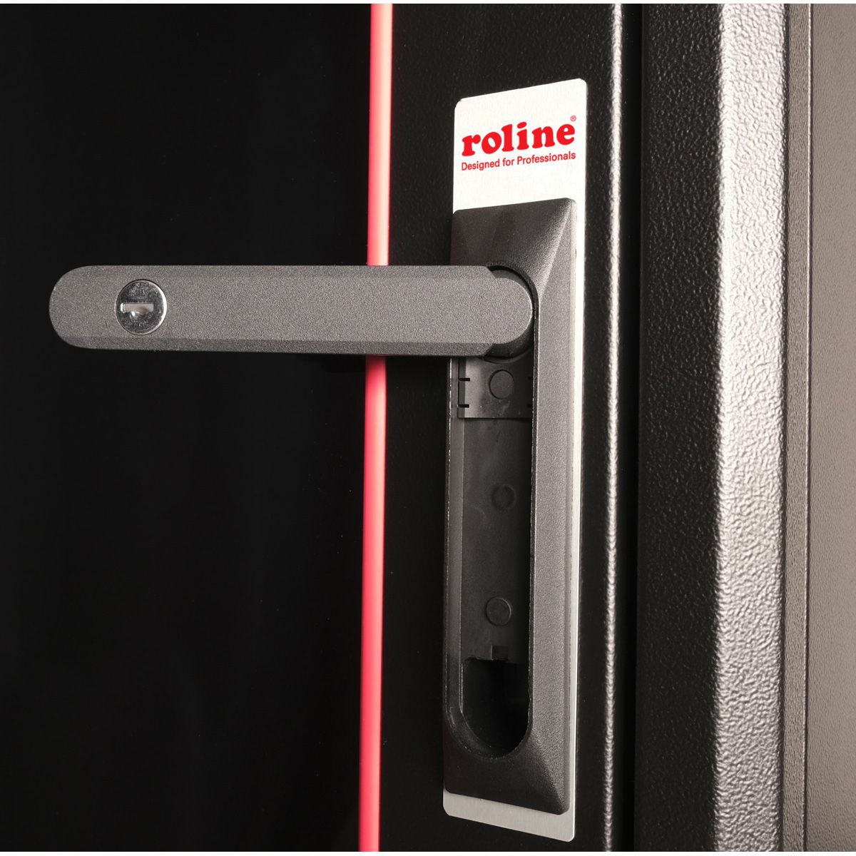 ROLINE 19-Zoll Netzwerkschrank Basic 32 HE, 800x800 BxT Glastür schwarz