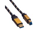 ROLINE GOLD Câble USB 3.2 Gen 1, type A - B, M/M, 1,8 m