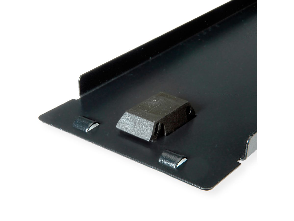 ROLINE 19-Zoll-Blindplatte Snap-in, 2 HE, schwarz