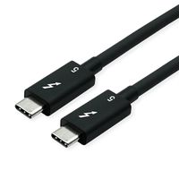 ROLINE Câble Thunderbolt™ 5 USB type C, M/M, 8K UHD-2, 80Gbit/s, 240W, passif, noir, 0,5 m