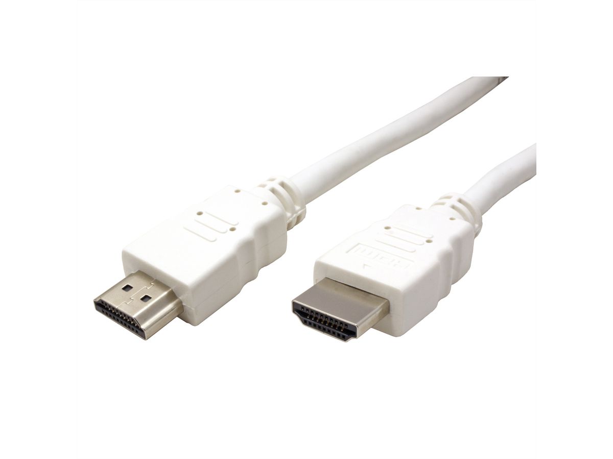 VALUE HDMI High Speed Kabel mit Ethernet, weiß, 3 m