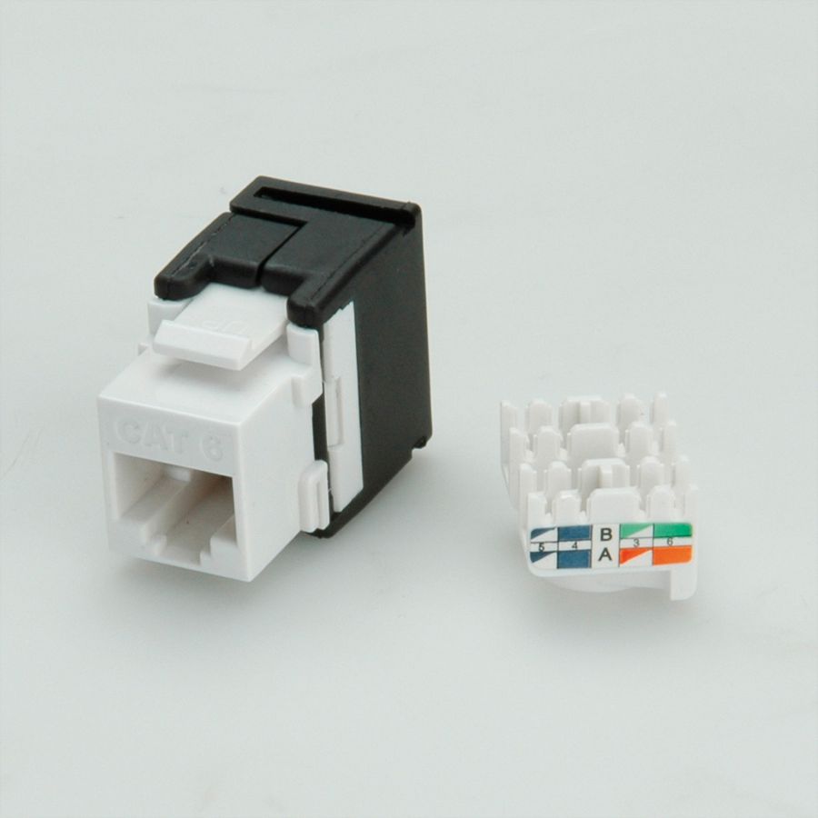 VALUE Keystone Cat.6 (Classe E) , non-blindé, sans outillage, blanc
