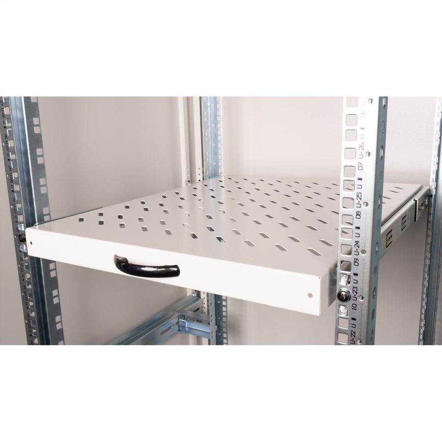 ROLINE 19-Zoll Fachboden 1 HE, ausziehbar 550 T 25 kg grau
