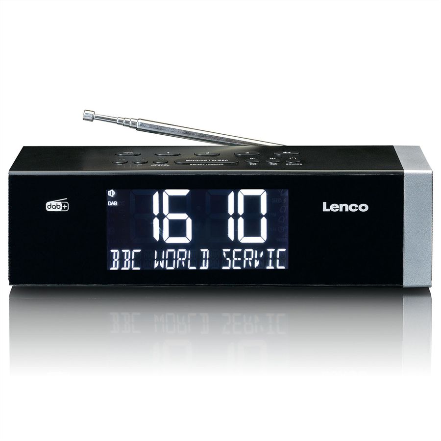 Lenco DAB+ Radiowecker CR-640BK, DAB+, Schwarz
