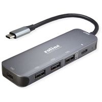 ROLINE Hub USB 3.2 Gen 2, 4 ports, prise type C
