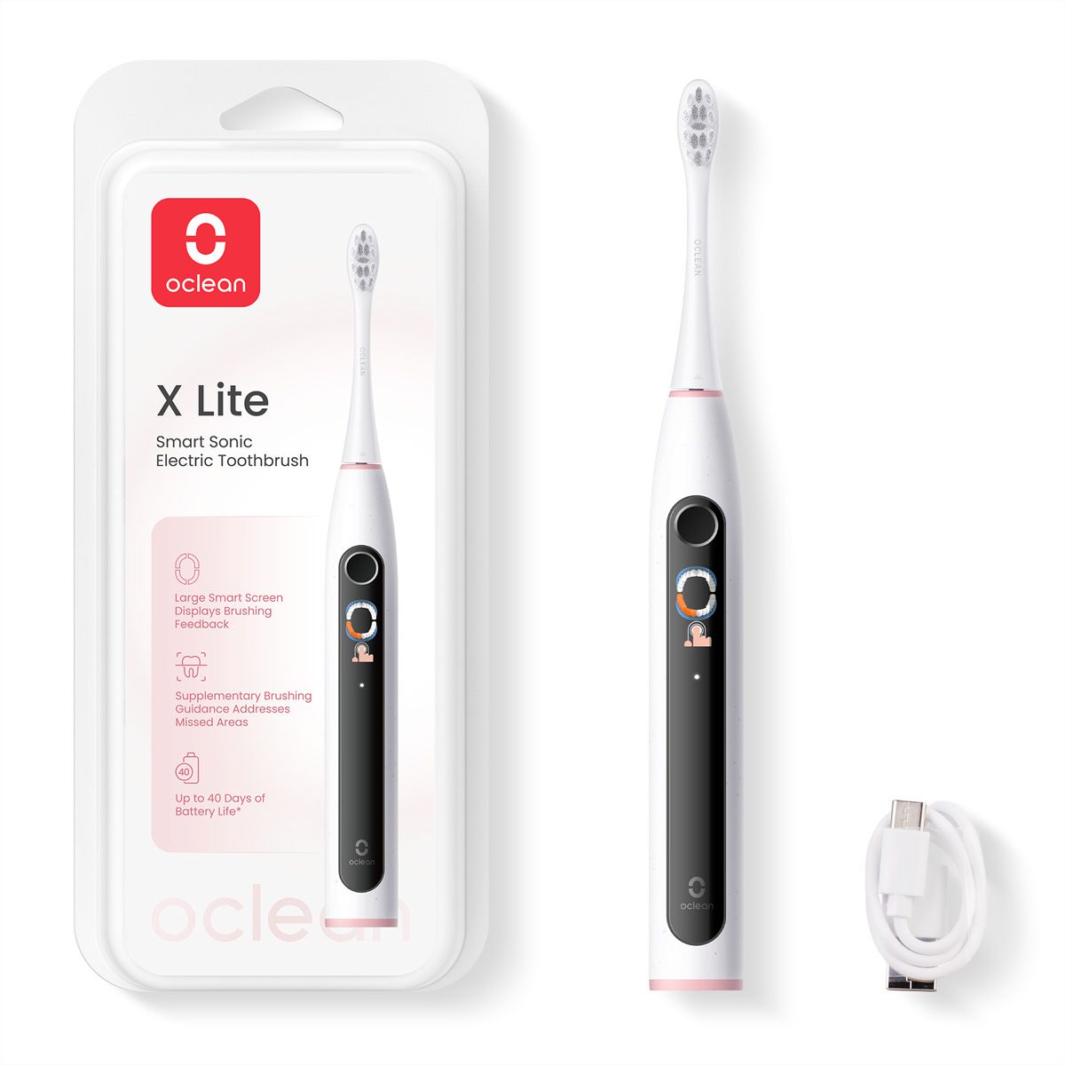 Oclean X Lite, Weiss-Grau