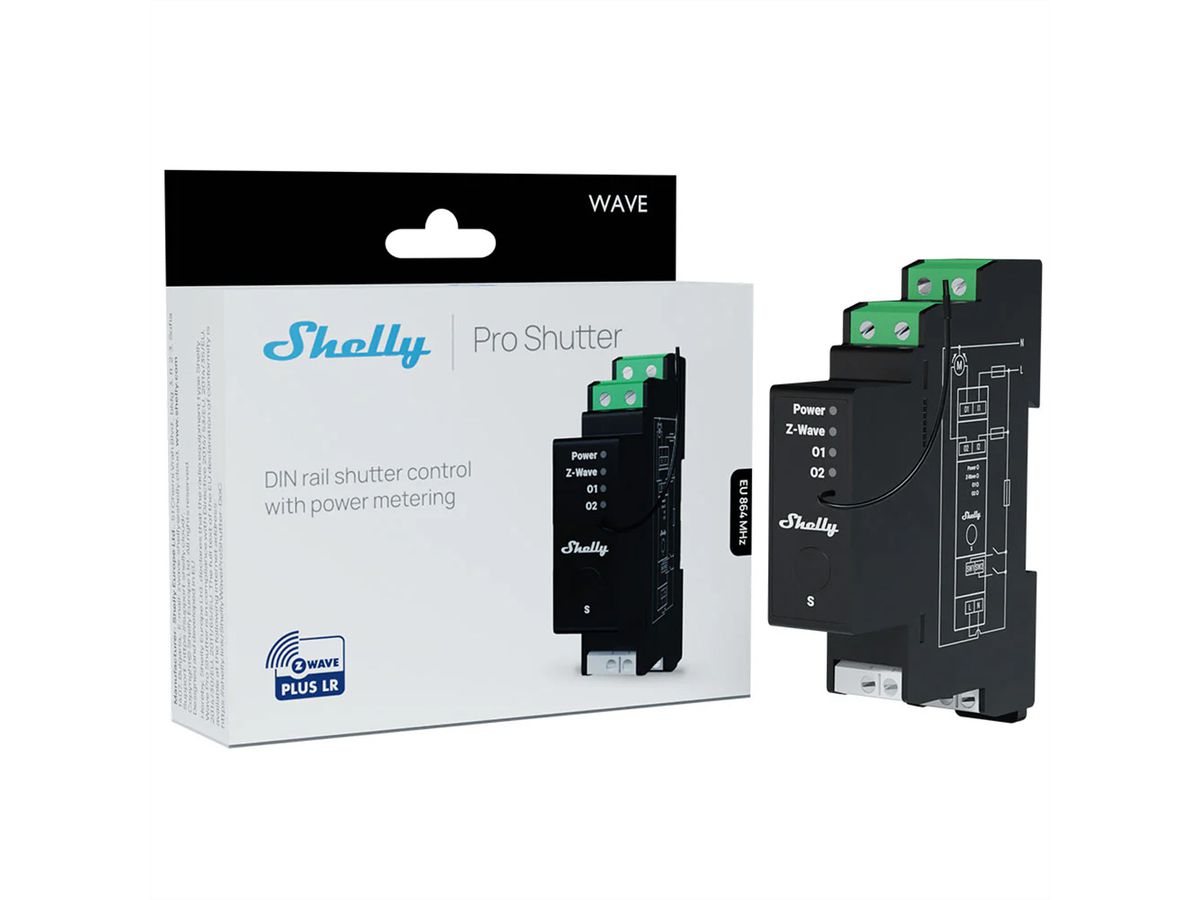 Shelly Schaltaktor Pro Shutter LR , Z-Wave LongRange