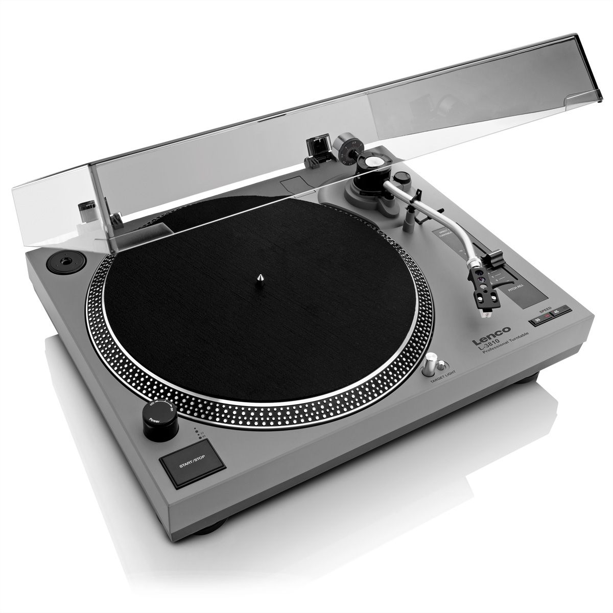 Lenco Platine vinyle L-3810GY, gris