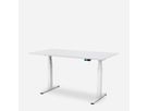WRK21 Schreibtisch Work 160 x 80 cm, Höhenverstellbar, Weiss Uni / Weiss