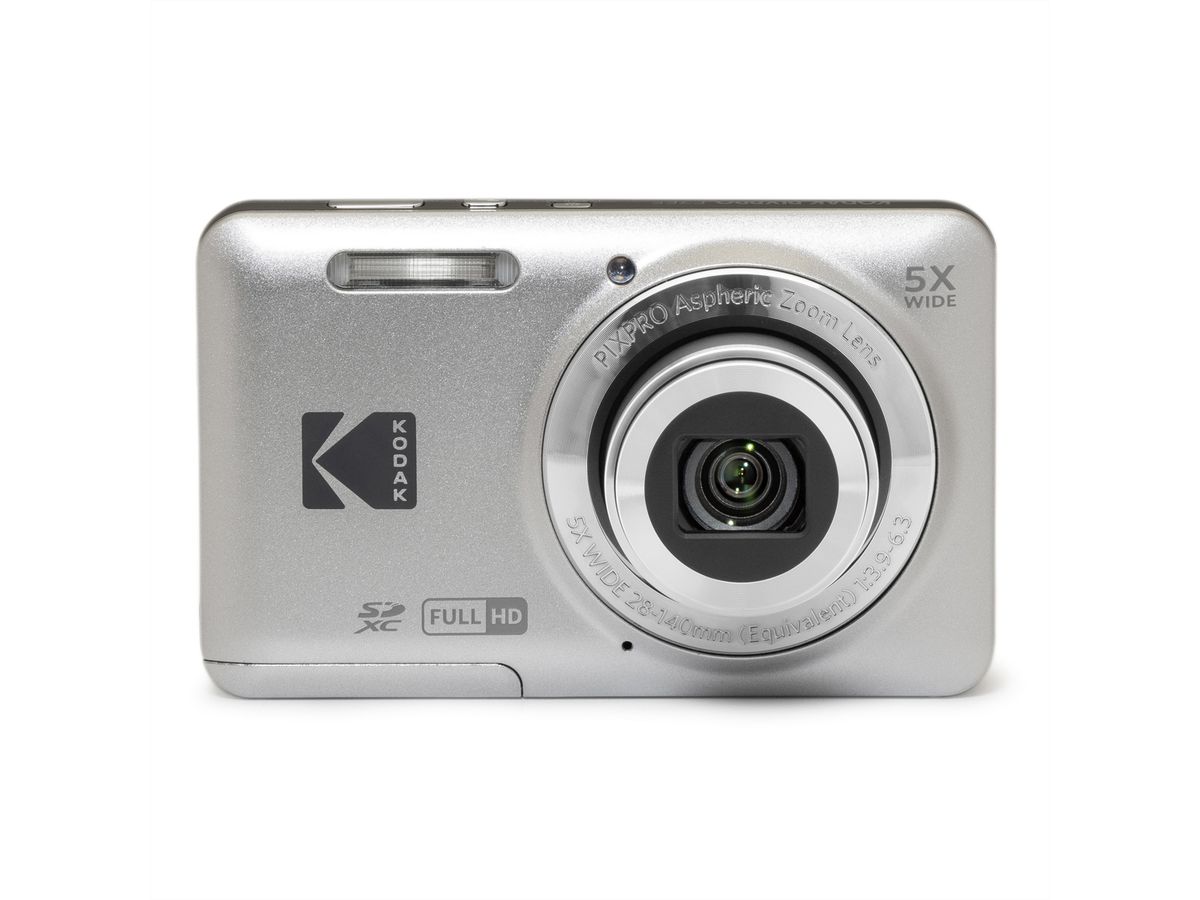 Appareil photo compact Kodak PixPro FZ55 argent, 16 MP, zoom 5x, Full HD