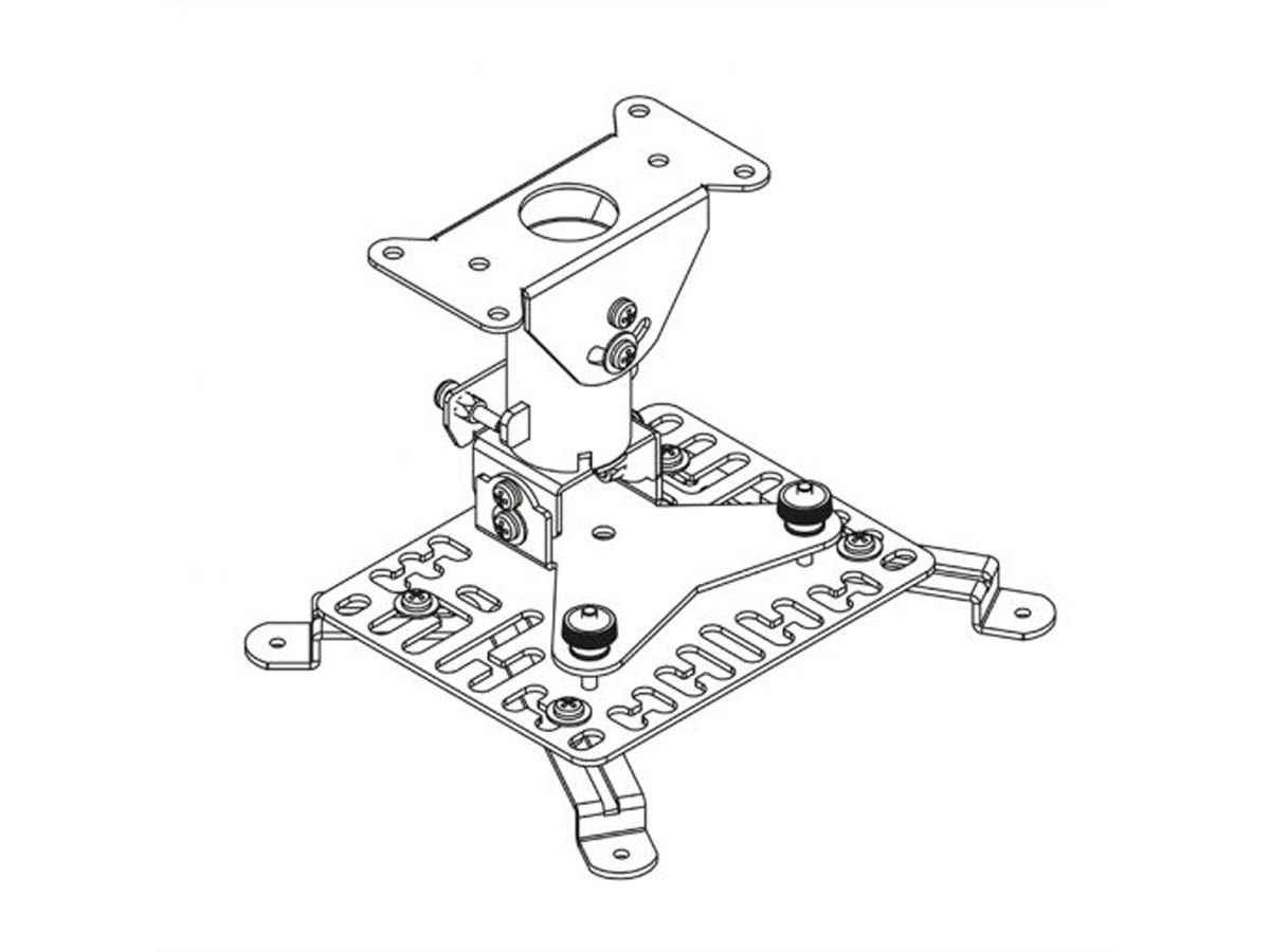 Hagor Support plafond HA BDH, support plafond universel pour vidéoprojecteur