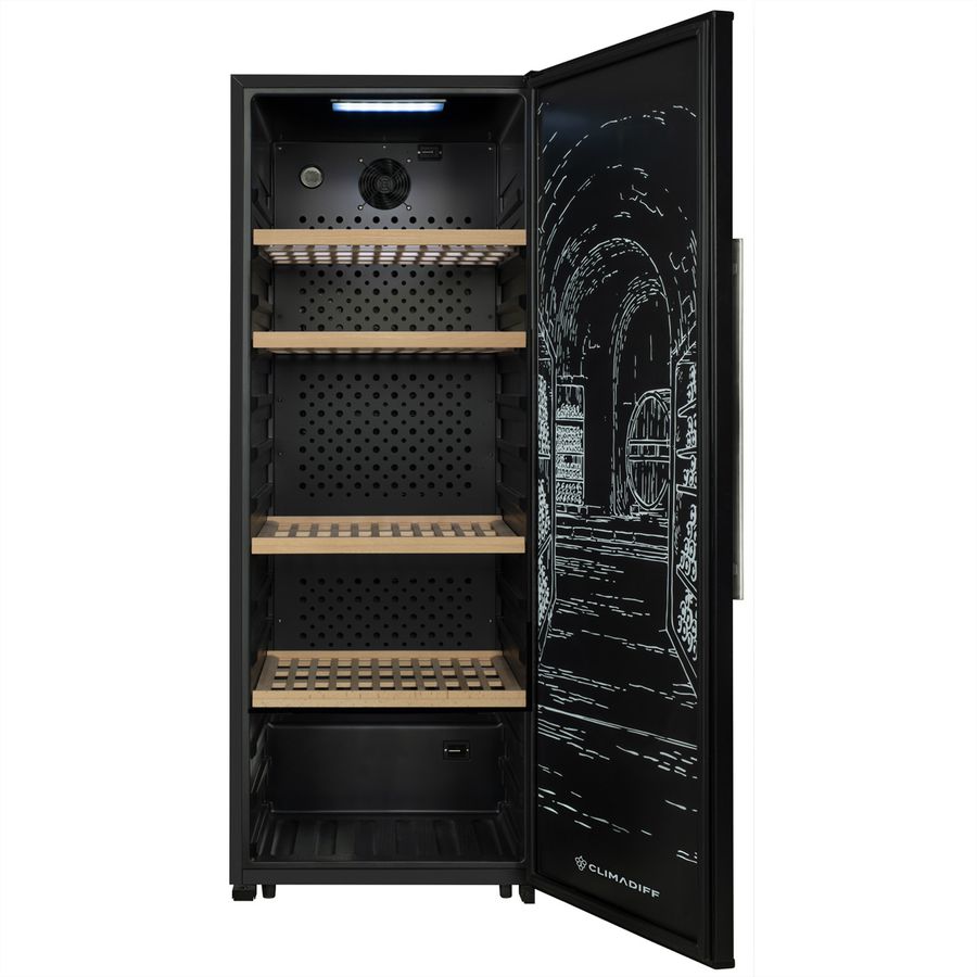 Climadiff Armoire à vin GARDE200D, Autonome, 1 zone, 204 bouteilles