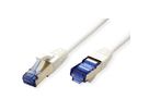 Cordon VALUE Cat.6A (Classe EA) / 10 Gigabit S/FTP, LSOH, blanc, 0,15 m