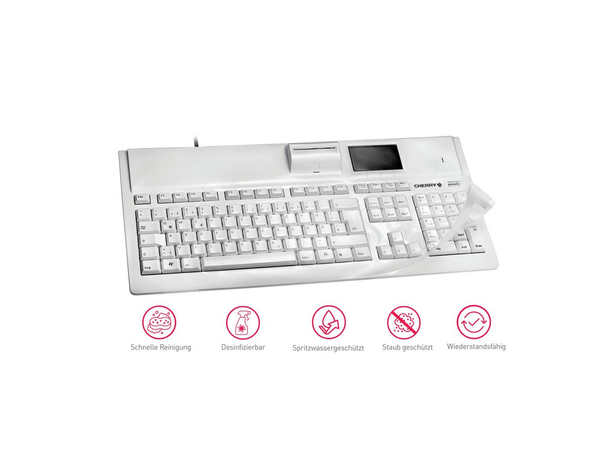 CHERRY Film pour clavier WetEX, film de protection, transparent