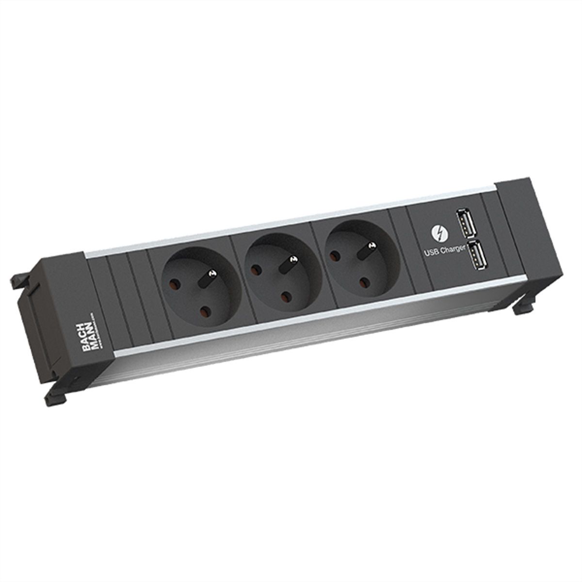 BACHMANN POWER FRAME 3xUTE 1xUSB Charger Strom 0,2m GST18