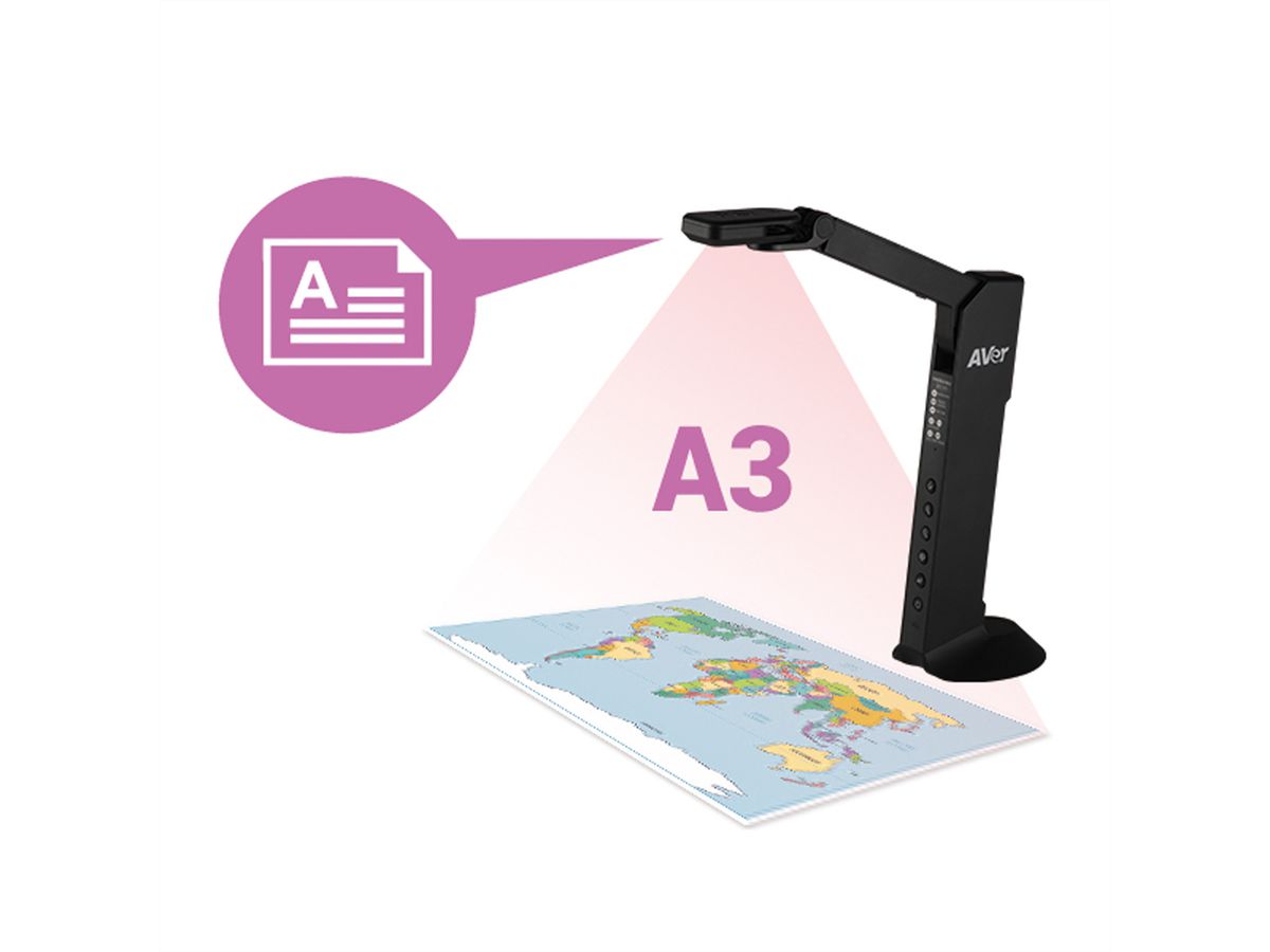**DEMO**Aver M11-8MV Dokumentkamera, schwarz