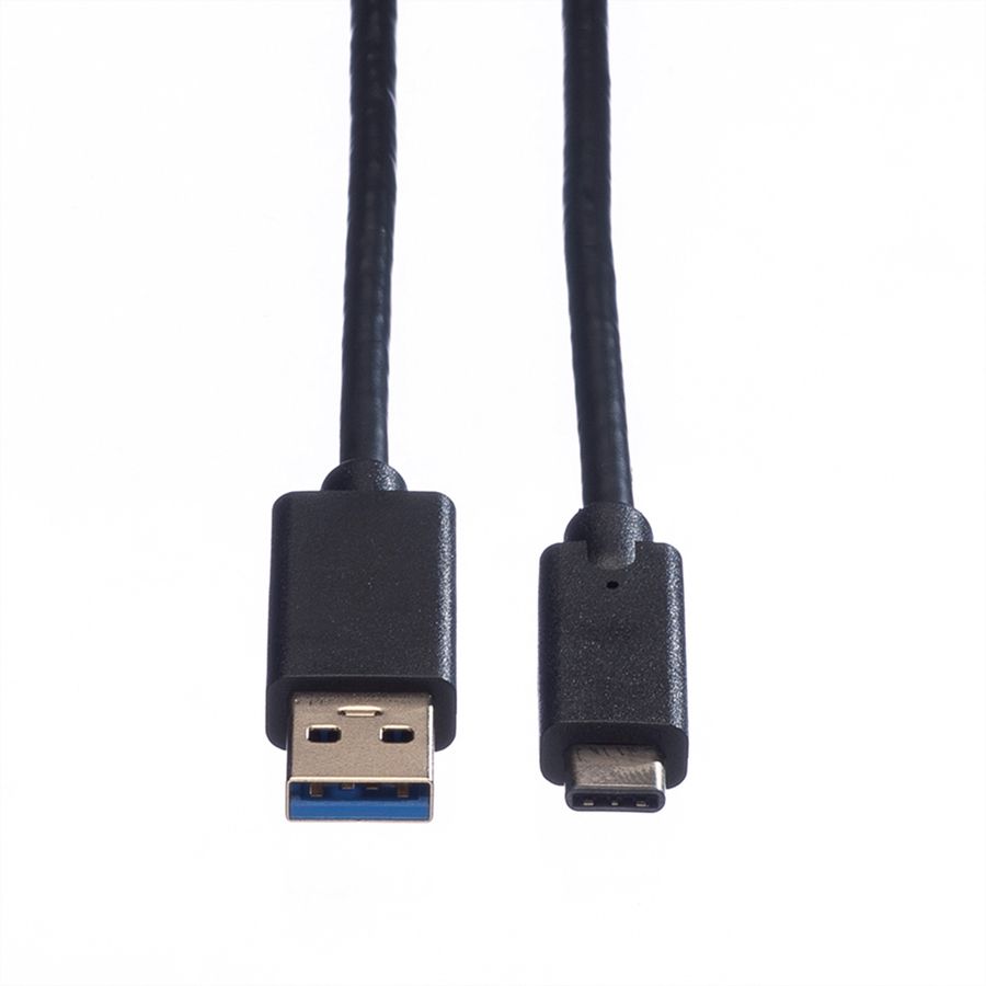 ROLINE GREEN Câble USB 3.2 Gen 1, A-C, M/M, noir, 1 m