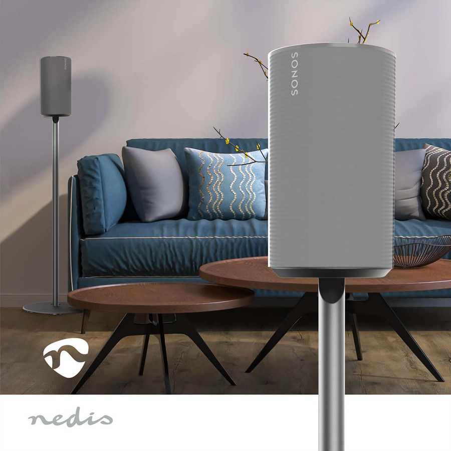 Nedis Lautsprecherständer für Sonos Era100 schwarz, Ständer, 3 kg, Kabelmanagement