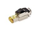 ROLINE feldkonfektionierbarer RJ-45 Stecker Cat.6A (Class EA), STP, silberfarben