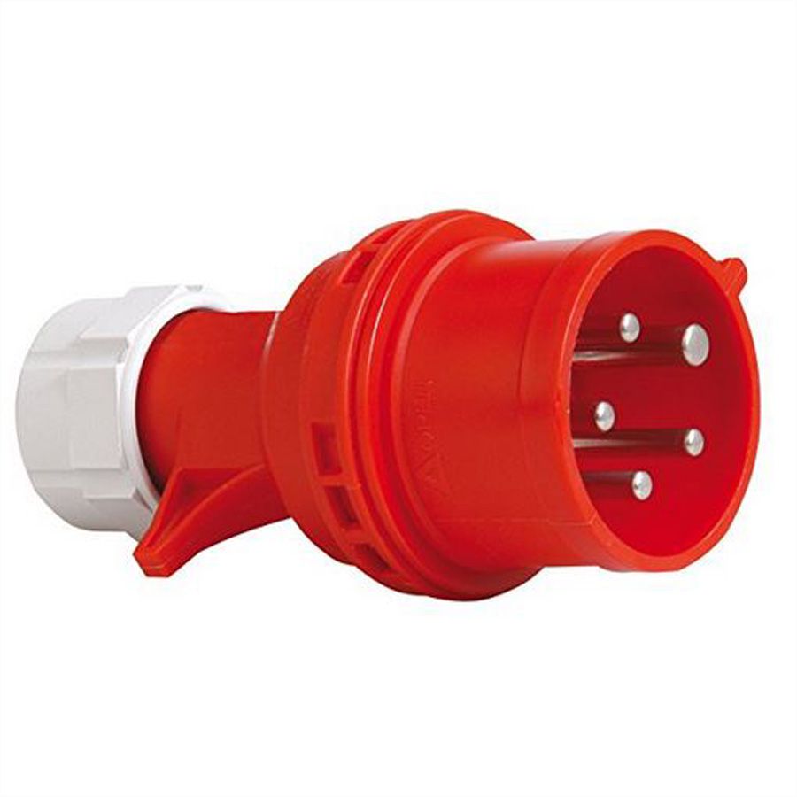 BACHMANN BN0500 19" PDU 1HE 36xC13, 6xC19, Leistungsmessung, Anschluss CEE 3x32A, rot