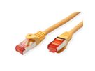 Cordon ROLINE S/FTP(PiMF) Cat.6, LSOH, Component Level, jaune, 0,3 m