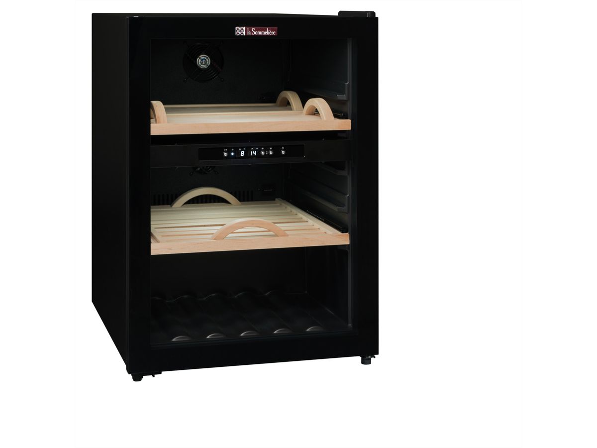 La Sommelière Käse-Kühlschrank CAF52, 2 Zonen, 70l + 90l, 5-12 & 12-20°C, G