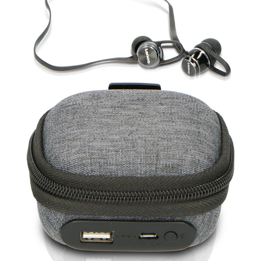 Lenco Casque Bluetooth EPB-160BK, noir,IPX4, avec étui de chargement