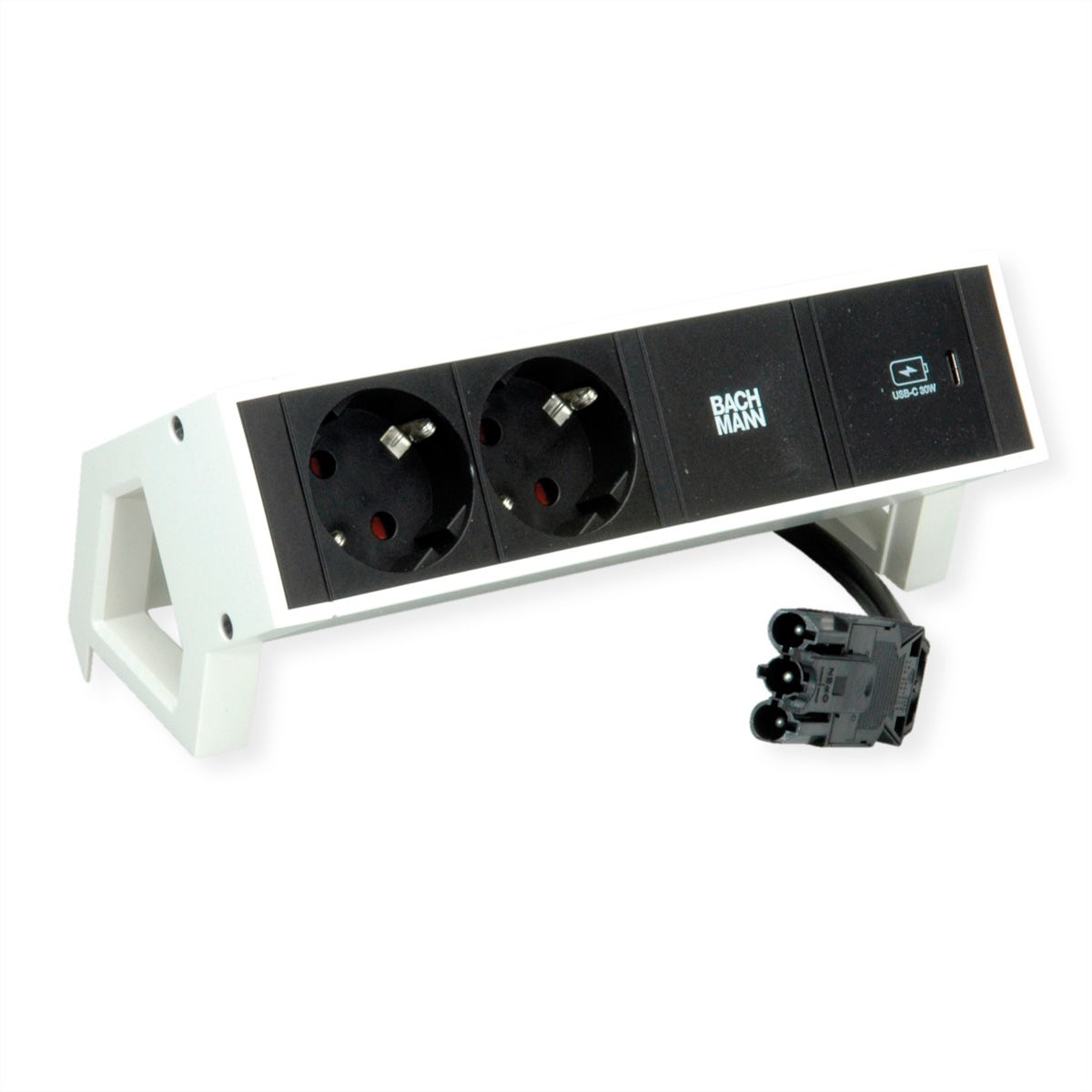 BACHMANN DESK2 2x contact de protection USB C