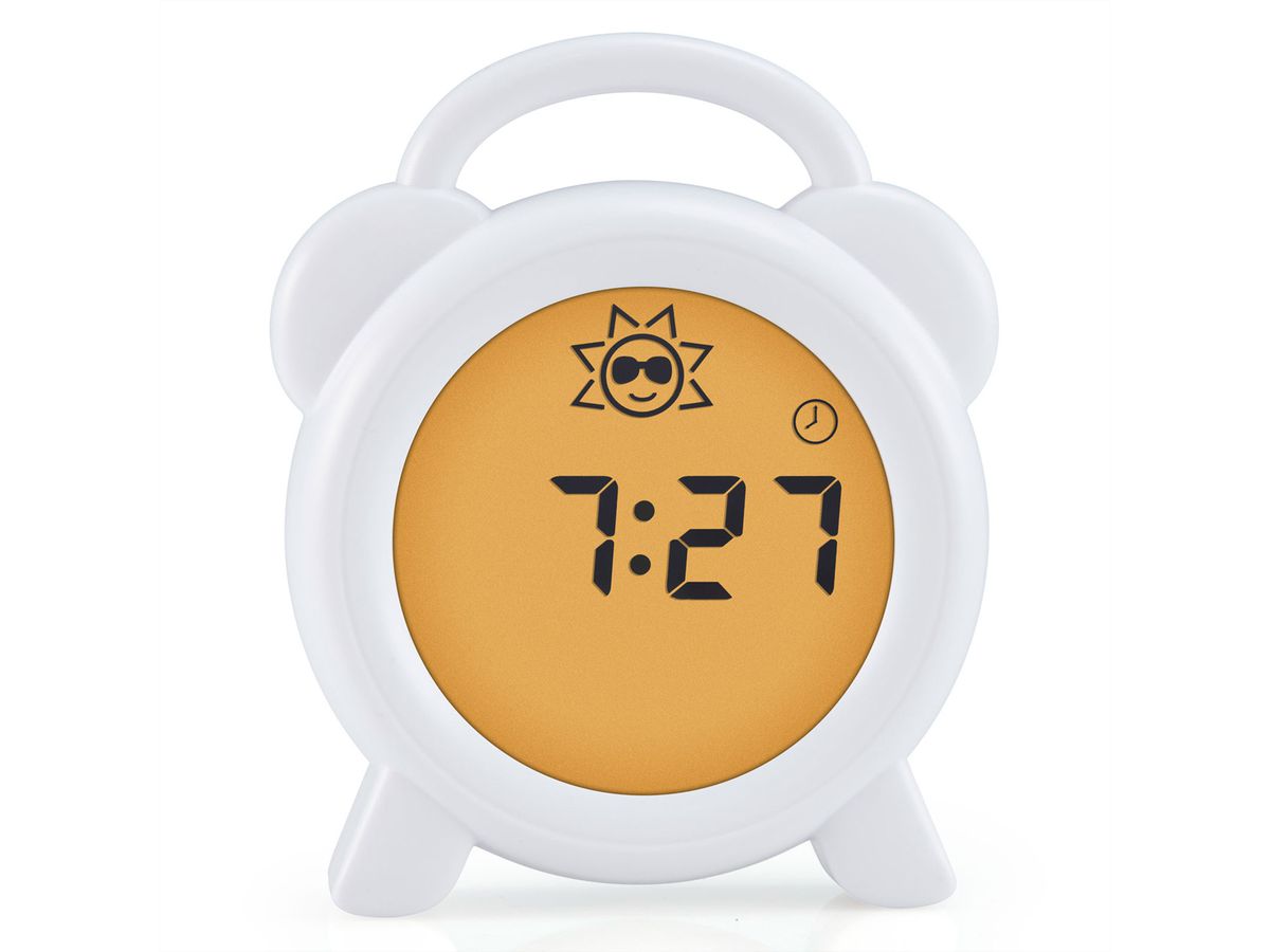 Alecto Baby Schlaftrainer Nachtlicht und Wecker BC-100, Weiss