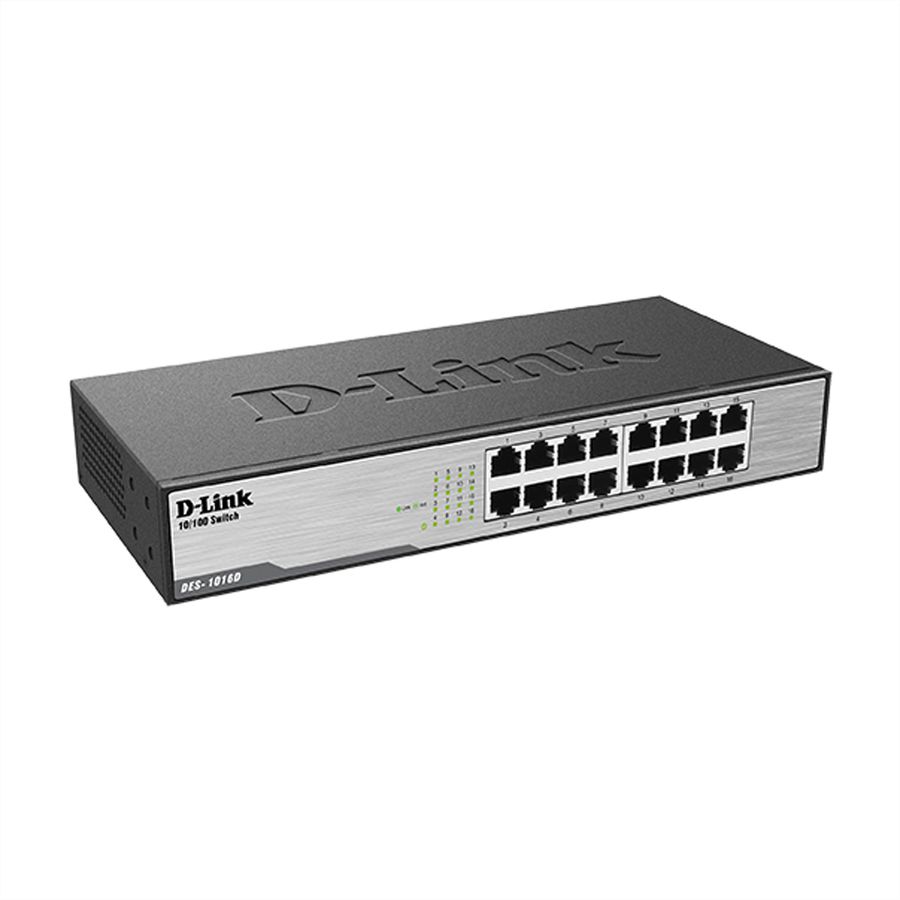 D-Link DES-1016D Switch bureau, 16x 10/100Mbit/s